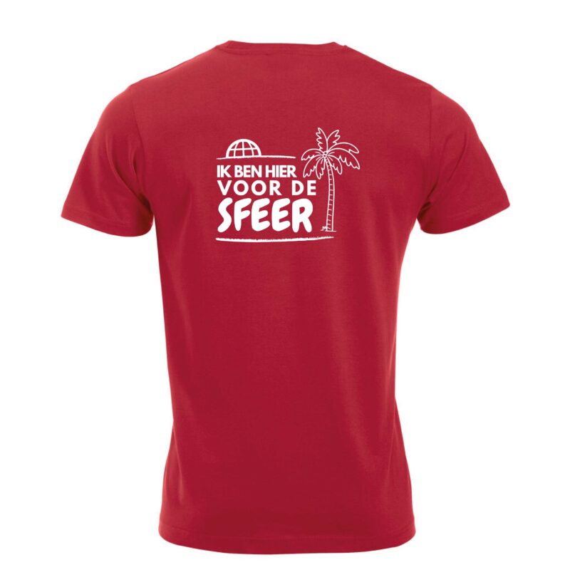 New Classic T-shirt <br> "Ik ben hier voor de sfeer"